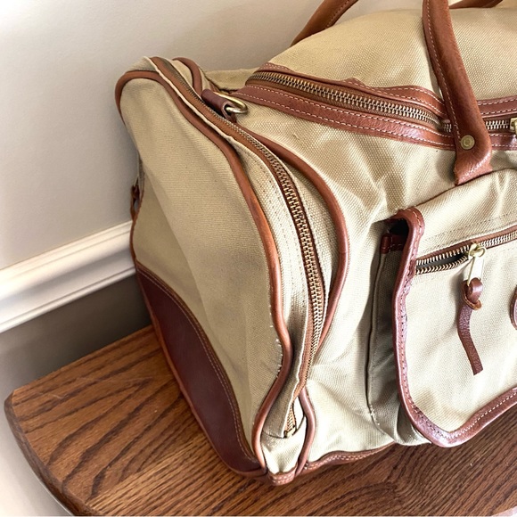Orvis Bags Orvis Classic Battenkill Duffel Bag In Tan Canvas And